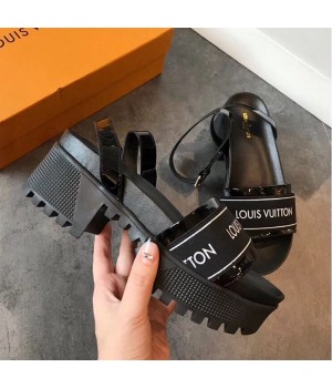 Louis Vuitton Laureate Platform Sandal Black/White 2019 (EM-9031908 )