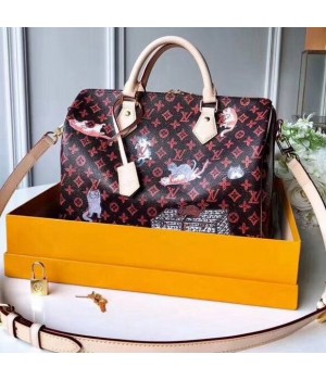 Louis Vuitton Transformed Monogram Canvas Speedy 30 Bag M44401 Brown/Orange 2019 (XLJ-8121926 )