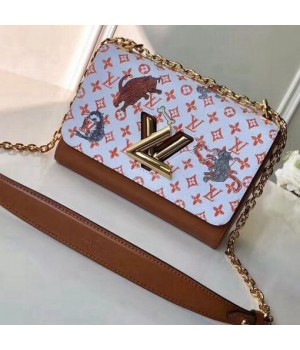 Louis Vuitton Transformed Monogram Canvas Twist MM Bag M44408 White/Brown 2019 (XLJ-8121930 )