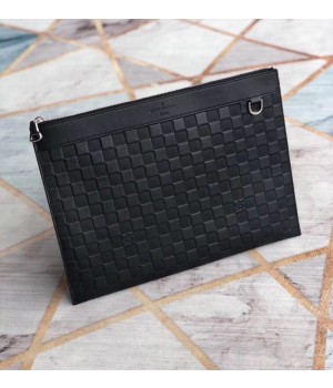 Louis Vuitton Damier Graphite Canvas DISCOVERY POCHETTE N41696 Black