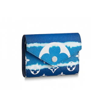 Louis vuitton ESCALE VICTORINE Wallet M68842 blue