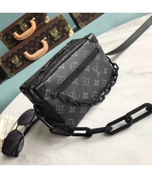 Louis Vuitton Monogram Canvas Original Leather Mini Soft Trunk M44480 Black