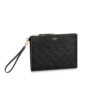 Louis Vuitton Original Monogram Empreinte  Clutch bag MELANIE M68705 black