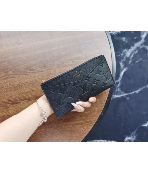 Louis Vuitton Original Monogram Empreinte Wallet M68712 black