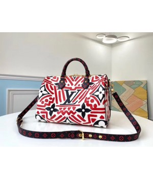 Louis Vuitton SPEEDY BANDOULIERE 30 M44572 red