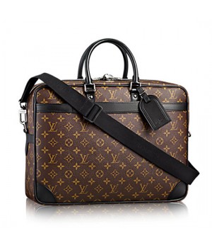 Louis Vuitton M40224 Porte-Documents Voyage GM Briefcase Monogram Macassar Canvas