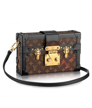 Louis Vuitton M40273 Petite Malle Crossbody Bag Monogram Canvas