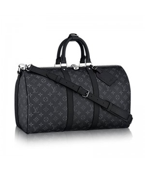 Louis Vuitton M40569 Keepall Bandouliere 45 Duffel Bag Monogram Eclipse Canvas