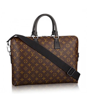 Louis Vuitton M40868 Porte Documents Jour Briefcase Monogram Canvas