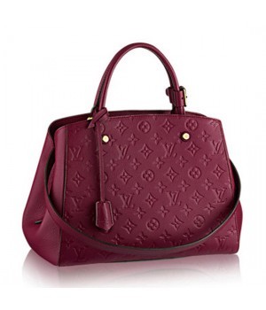 Louis Vuitton M41196 Montaigne MM Tote Bag Monogram Empreinte Leather