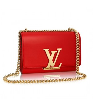 Louis Vuitton M41280 Chain Louise MM Crossbody Bag Calfskin Leather