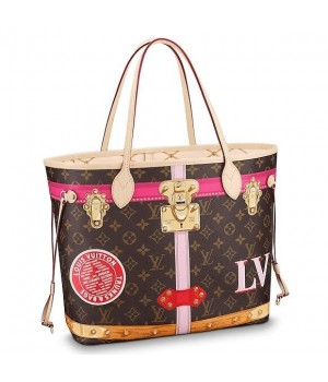 Louis Vuitton Neverfull MM Summer Trunk Monogram M41390
