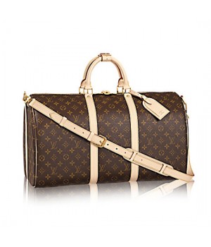 Louis Vuitton M41416 Keepall Bandouliere 50 Duffel Bag Monogram Canvas