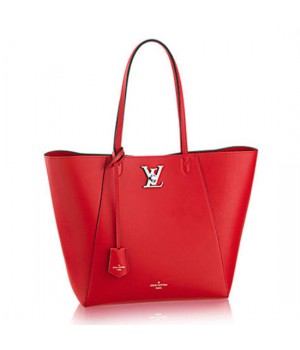 Louis Vuitton M42290 Lockme Cabas Shoulder Bag Taurillon Leather