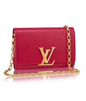 Louis Vuitton M42386 Chain Louise GM Crossbody Bag Taurillon Leather