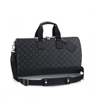 Louis Vuitton M43038 Keepall Voyager Duffel Bag Monogram Eclipse Canvas