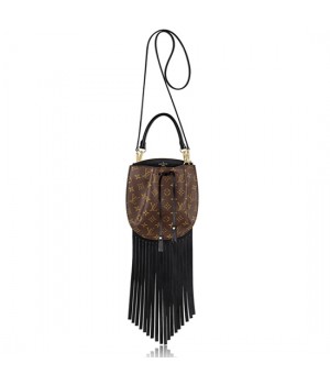 Louis Vuitton M43132 Fringed Noe Shoulder Bag Monogram Canvas