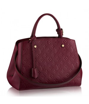 Louis Vuitton M43258 Montaigne MM Tote Bag Monogram Empreinte Leather