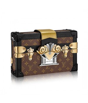 Louis Vuitton M44097 Petite Malle Crossbody Bag Monogram Canvas