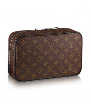 Louis Vuitton M47506 Toilet Pouch GM Monogram Macassar Canvas
