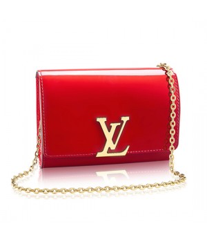 Louis Vuitton M51602 Louise Chain PM Crossbody Bag Monogram Vernis