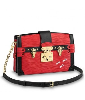 Louis Vuitton Rouge Trunk Clutch Epi Leather M51697