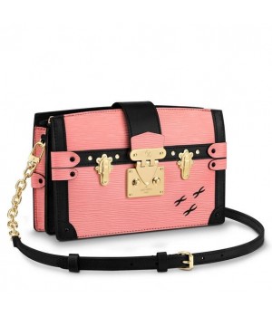 Louis Vuitton Rose Trunk Clutch Epi Leather M51698