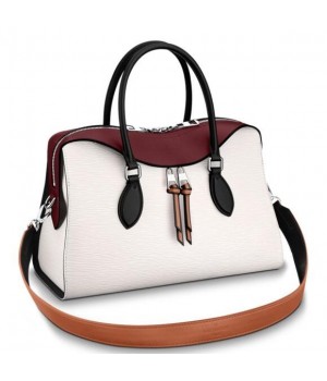 Louis Vuitton White Tuileries Bag Epi Leather M53443