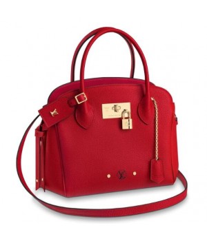 Louis Vuitton Red Milla PM Bag Veau Nuage M54347