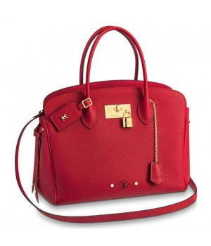 Louis Vuitton Rubarbe Milla MM Bag Veau Nuage M55025