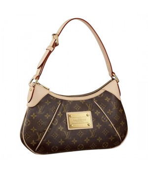 Louis Vuitton M56384 Thames PM Hobo Bag Monogram Canvas