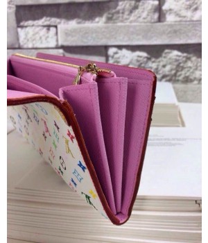 Louis Vuitton White Sarah N?ud Wallet Monogram Multicolore M60277