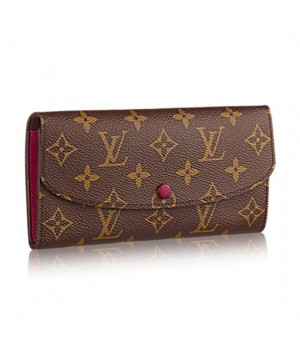 Louis Vuitton M60697 Emilie Wallet Monogram Canvas