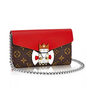 Louis Vuitton M60797 Tribal Mask Chain Wallet Monogram Canvas