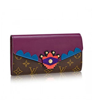 LLouis Vuitton M61347 Sarah Wallet Totem Monogram Canvas