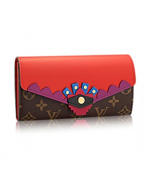 Louis Vuitton M61348 Sarah Wallet Totem Monogram Canvas
