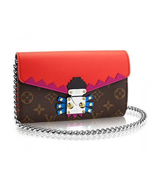 Louis Vuitton M61488 Chain Wallet Totem Monogram Canvas