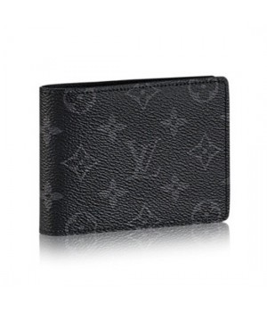 Louis Vuitton M61695 Multiple Wallet Monogram Eclipse Canvas