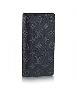 Louis Vuitton M61697 Brazza Wallet Monogram Eclipse Canvas