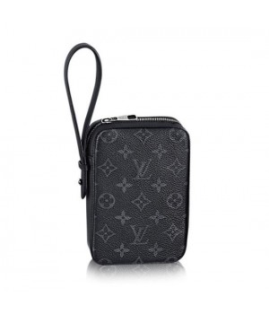 Louis Vuitton M61872 Box Clutch Monogram Eclipse Canvas