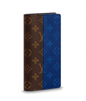 Louis Vuitton Brazza Wallet Monogram Pacific Blue M63026
