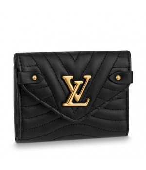 Louis Vuitton Black New Wave Compact Wallet M63427