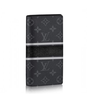 Louis Vuitton M64438 Brazza Wallet Monogram Eclipse Canvas