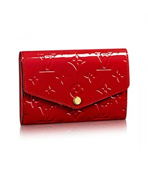 Louis Vuitton M90925 Sarah Compact Wallet Monogram Vernis