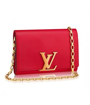 Louis Vuitton M94686 Chain Louise GM Crossbody Bag Taurillon Leather