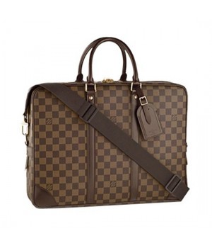 Louis Vuitton N41122 Porte-Documents Voyage GM Briefcase Damier Ebene Canvas
