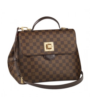 Louis Vuitton N41168 Bergamo MM Shoulder Bag Damier Ebene Canvas
