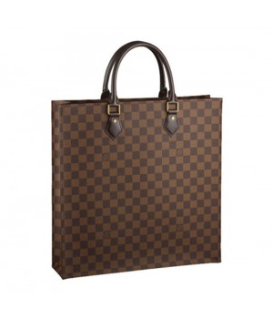 Louis Vuitton N41225 Sac Plat NM Tote Bag Damier Ebene Canvas