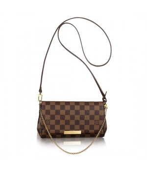 Louis Vuitton N41276 Favorite PM Damier Ebene Canvas
