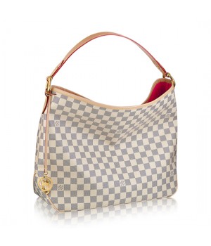 Louis Vuitton N41447 Delightful PM Hobo Bag Damier Azur Canvas